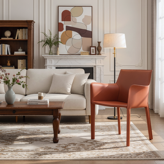 Sunvega Modern Dining Chair in Gray with Durable Metal Frame and Leatherette Upholstery