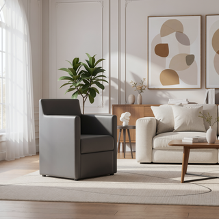Sunvega Modern Dining Chair in Luxurious Faux Leather for Dining Room