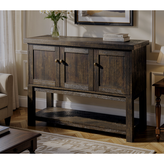 Sunvega Solid Acacia Wood Armless Side Chair with Scooped Seat and Ladder-back