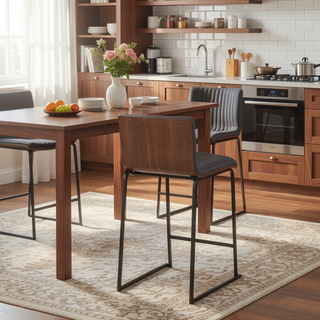 Sunvega Mason Mara Contemporary Fixed Height Counter Stool Set of 2