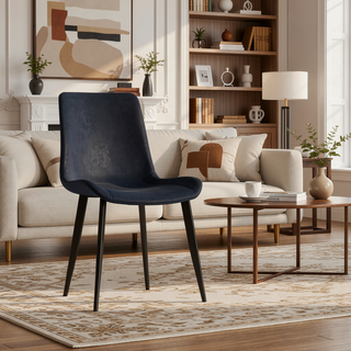 Sunvega PU Leather Dining Chairs with Ergonomic Design for Home and Office Use