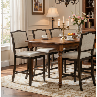 Sunvega Set of 2 Rustic Rubber Wood Bar Stools with Ergonomic Backrest for Kitchen Island
