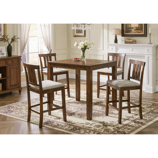 Sunvega Contemporary Gray Finish Rectangular Dining Table Seating Six