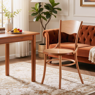 Sunvega Solid Wood Dining Chairs Set of 2 Fully Assembled for Dining Room and Living Room