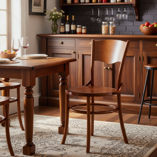 Sunvega Solid Wood Dining Chairs Set of 2 Fully Assembled for Dining Room and Living Room