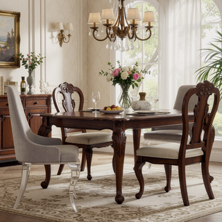 Sunvega Grey and Chrome Upholstered Slipper Dining Chairs with Velvet and Demi Arm Design