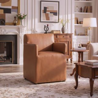 Sunvega Modern Dining Chair in Luxurious Faux Leather for Dining Room