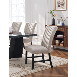 Sunvega Rustic Grey Solid Wood Round Dining Table with Open Shelf Storage