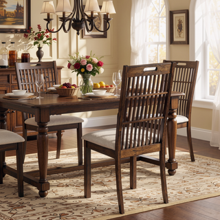 Sunvega 45.7-inch Round Dining Table with Storage Shelf in Modern Farmhouse Style