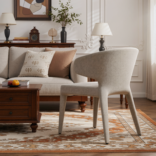 Sunvega Mid-Century Modern Dining Chairs Set of 2 with Faux Leather Upholstery