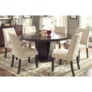 Sunvega Set of 2 Black and White Leatherette Padded Side Chairs with Slit Back