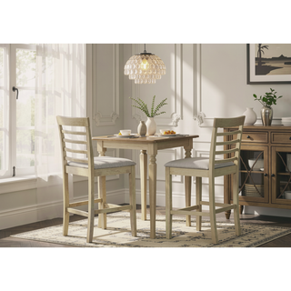 Sunvega Contemporary Gray Finish Rectangular Dining Table Seating Six