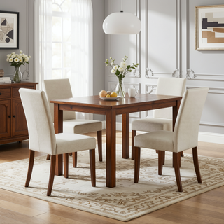 Sunvega Set of 4 High Gloss Silver Industrial Metal Dining Chairs for Kitchen Cafe Bar