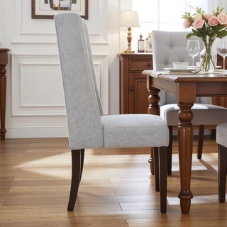 Sunvega Modern Wingback Dining Chairs with Button Tufted Stitching and Birch Wood Legs