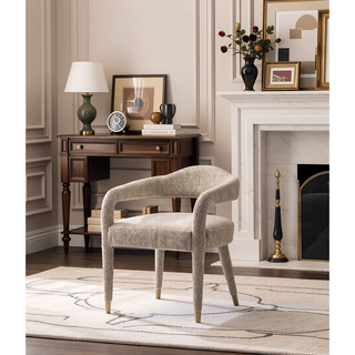 Sunvega Mid-Century Modern Accent Chair with Upholstered Legs for Living Room
