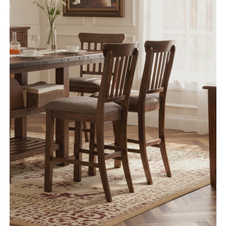 Sunvega Dark Brown Finish Wooden Counter Height Bench Transitional Style 1pc Dining