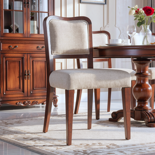Sunvega 42 Inch Round Dining Table with Oak Veneer Top and Iron Base for Small Spaces