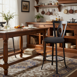 Sunvega Armless Lightweight Barstool with Tall Back and Floor Protectors in Gray