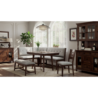 Sunvega Upholstered Dining Chairs with Polyester Fabric and Sturdy Construction