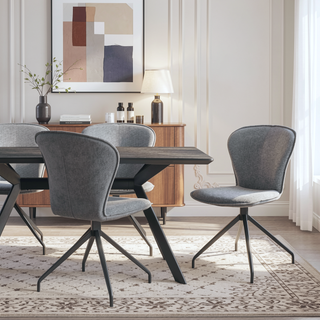Sunvega Cyrine Modern Dining Room Accent Chairs Set of 2 with Faux Leather