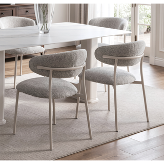 Sunvega Modern Luxury Dining Chairs Set with Padded Seat and Back Cushion