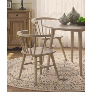 Sunvega Mid-Century Modern Dining Chairs with Spindle Back and Shaker Legs