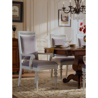 Sunvega Extendable Dining Table with Removable Leaf and Sparkling Rhinestone Inlays
