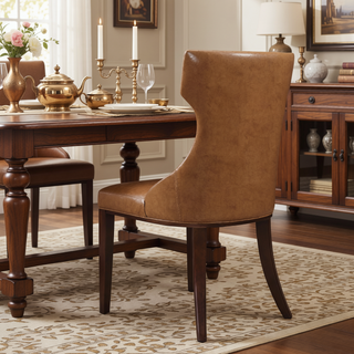 Sunvega Set of 2 Gray Traditional Dining Chairs with Luxurious Velvet Upholstery