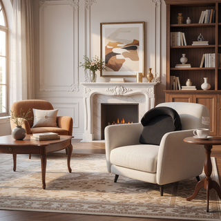 Sunvega Modern Upholstered Dining Chair in Black Twill Weave Fabric