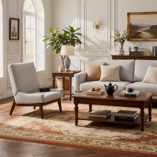 Sunvega Vienna Contemporary Wingback Counter Stools with Button Tufted Backrest and Nailhead Accents