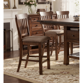 Sunvega Dark Brown Finish Wooden Counter Height Bench Transitional Style 1pc Dining
