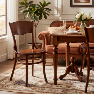 Sunvega Solid Wood Dining Chairs Set of 2 Fully Assembled for Dining Room and Living Room