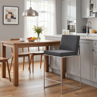 Sunvega Fuji Contemporary High Back Counter Stool with Padded Seat and Backrest