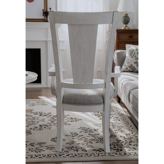 Sunvega Rustic Gray and Weathered White Finish Poplar Wood Dining Table With Leaf