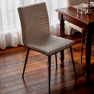 Sunvega Mason Contemporary Dining Accent Chair with Swivel and Faux Leather