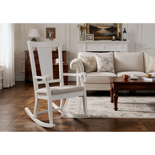 Sunvega Rustic Gray and Weathered White Finish Poplar Wood Dining Table With Leaf