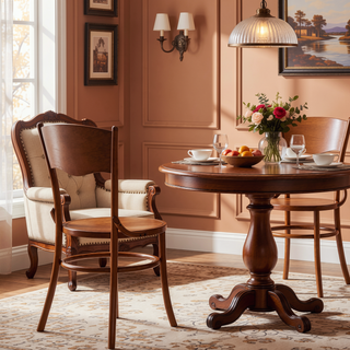 Sunvega Solid Wood Dining Chairs Set of 2 Fully Assembled for Dining Room and Living Room