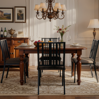 Sunvega Set of 2 Black Synthetic Leather Upholstered Metal Frame Side Chairs