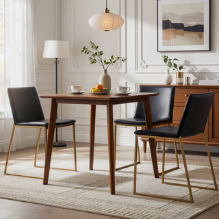 Sunvega Contemporary Gold Steel and Grey Faux Leather Barstools with Footrest Set of 2