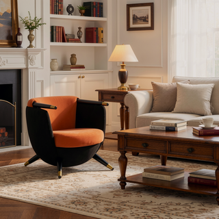 Sunvega Modern PU Leather Dining Chair with Solid Wood Legs and Ergonomic Seat