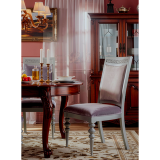 Sunvega Extendable Dining Table with Removable Leaf and Sparkling Rhinestone Inlays