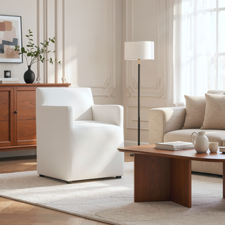 Sunvega Modern Dining Chair in Luxurious Faux Leather for Dining Room