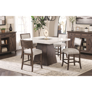Sunvega Contemporary 2pc Counter Height Stool with Upholstered Seat and Back Rest
