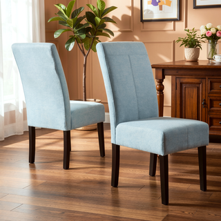 Sunvega Upholstered Accent Dining Chairs with T-Stitch Design Set of 2