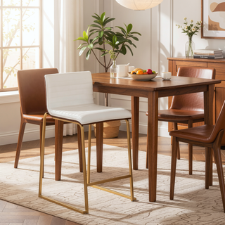 Sunvega Mason Mara Contemporary Fixed Height Counter Stool Set of Two