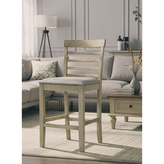 Sunvega Contemporary Gray Finish Rectangular Dining Table Seating Six