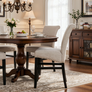 Sunvega Upholstered Counter Stool with Solid Wood Frame and Nailhead Trim