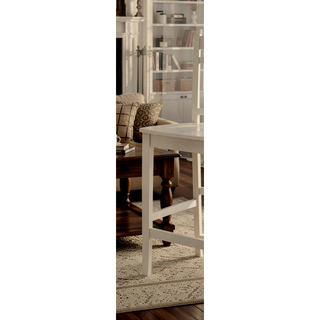 Sunvega Wooden Counter Height Table with 2 Drop Leaves and Stemware Storage Rack