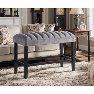 Sunvega Transitional Dining Table with Faux White Marble Top and Black Wood Base
