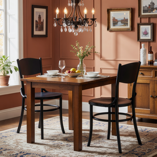 Sunvega Solid Wood Dining Chairs Set of 2 Fully Assembled for Dining Room and Living Room